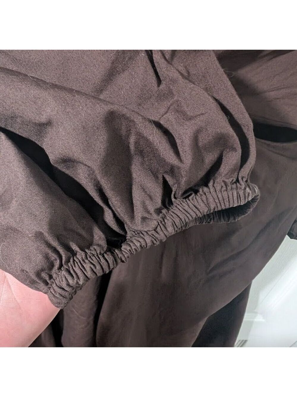 Gap | Puff Sleeve Cutout Midi Dress In Woodsy Brown (XL-Tall) - Picture 7 of 12